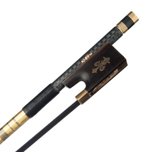 Lazo <span class=keywords><strong>de</strong></span> Violín <span class=keywords><strong>de</strong></span> fibra <span class=keywords><strong>de</strong></span> carbono trenzada con rana <span class=keywords><strong>de</strong></span> ébano, <span class=keywords><strong>pelo</strong></span> <span class=keywords><strong>de</strong></span> caballo blanco <span class=keywords><strong>de</strong></span> equilibrio 4/4 - Product Image 4
