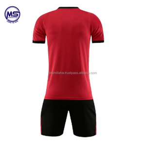 Conjunto de Camiseta de Fútbol Sublimada con Cuello en V Unisex, Estampado Geométrico, Absorbe la Humedad, Transpirable, Secado Rápido, Poliéster, Nombre del Equipo Personalizado - Product Image 6