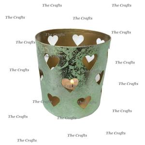 Bougeoir votif galvanisé et en verre de nouvelle conception pour la maison hôtel et mariage votif décoratif à bas taux - Product Image 4