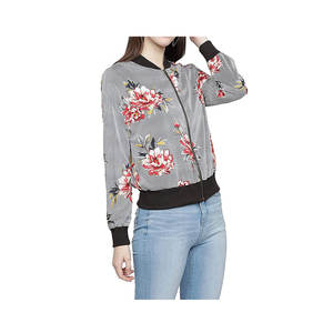 Chaqueta Bomber de satén para mujer, cazadora de alta calidad, último diseño, venta al por mayor, 2022 - Product Image 1