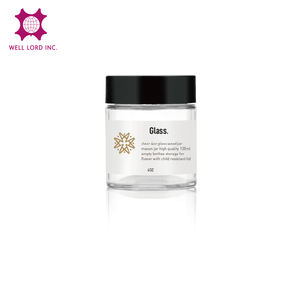 Mantequilla Corporal Big Mouth 120ml, Frasco de Vidrio Transparente con Tapas de Rosca y Serigrafía - Product Image 1