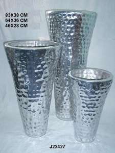 Maceta de flores de aluminio completamente pulida de Venta caliente Maceta de cobre martillado de la mejor calidad a precio barato en precio al por mayor - Product Image 3