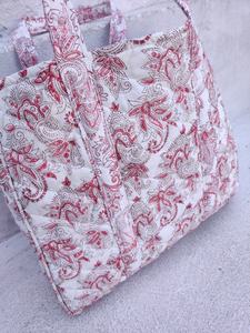 Sacs à fermeture ouverte légers Lady-Style avec deux poignées/sangles décorées de fleurs - Product Image 6