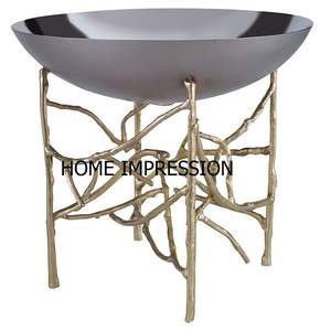 Diseño antiguo Taza de metal Diseñador Ramas de asta de vidrio Cuenco para servir Diseño lujoso Venta al por mayor Cuencos para todas las estaciones a bajo precio - Product Image 2