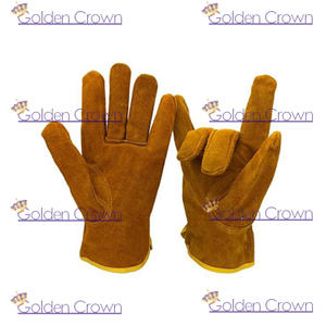 Guantes de trabajo de cuero para jardín, trabajo pesado de seguridad - Product Image 2