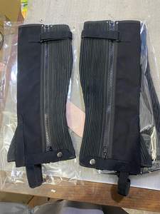 Original sur mesure Amara cuir véritable côtelé mince mollet femmes confortable demi-chaps élastique pour l'équitation - Product Image 6