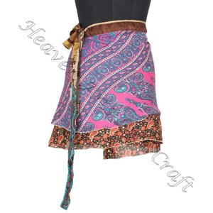 Mini jupe portefeuille pour femmes, avec imprimé dernier Design, livraison gratuite - Product Image 4