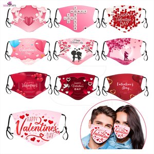 Cubierta facial de moda más nueva para el día de San Valentín para niñas y niños con buena calidad - Product Image 1