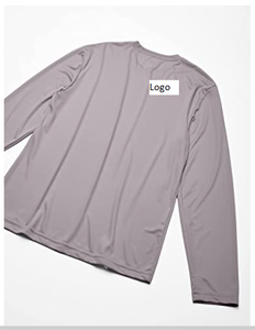 Men's Long Sleeve Cool Casual Tee-<b>Shirt</b> Printing Logo UPF 50+ (<b>100</b>% <b>Polyester</b>) Imported Pull on Closure & Machine Wash - Product Image 4