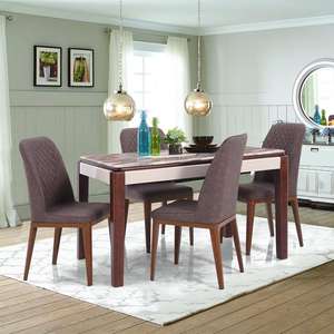 Austin Modern Design 1 + 4 Ensemble de salle à manger pour meubles de maison - Product Image 1