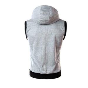 Sudadera con capucha para hombre, chaqueta sin mangas con cremallera, chaleco, Sudadera con capucha, abrigo deportivo - Product Image 2