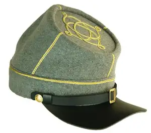 Viseira personalizado reprodução confederada uniforme Kepi alta qualidade traje Kepis chapéu para venda