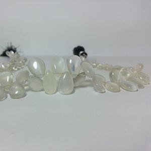 4mm 6mmm 8mm Natural Saloni piedra lunar suave pera Briolette cuentas de piedras preciosas Strand String de proveedor a granel Real último - Product Image 1