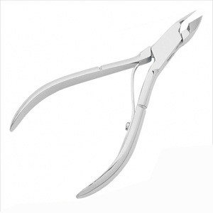 <b>Box</b> Joint Cuticle Nippers Superior 6 mm Half Jaw Passivized 4 Inch Stainless Steel Manicure Pedicure Nail Care Clipper - Product Image 1