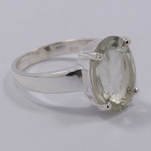 Anillo Vintage de Amatista Verde con Corte Ovalado para Mujer, Plata de Ley 925, Anillo Elegante para Fiesta, Última Colección - Product Image 3