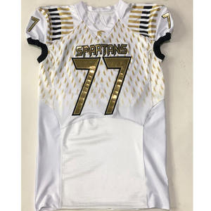 Uniformes de Football personnalisés, logo brodé, matériel fait à la main, numéro en sergé pour nom, 100% pièces - Product Image 3