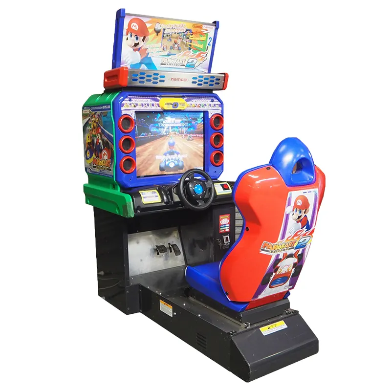 Mario Kart Arcade Car Racing Video Draving Simulator Spiel maschine Zum Verkauf | Mario GP 2 Münz betriebene Arcade-Spiele zum Verkauf