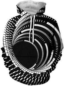 Sudadera con Capucha para Mujer Pinco Sports, 100% Algodón, Estampado 3D con Efecto de Ilusión, Temporada de Primavera, 800g, Manga Larga - Product Image 3