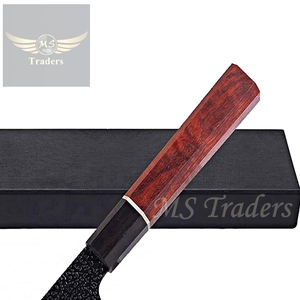 Tùy Chỉnh Handmade Chuyên Nghiệp Nhà Bếp Carbon Cao Đầu Bếp Dao Với Da Vỏ Bọc Bìa - Product Image 5