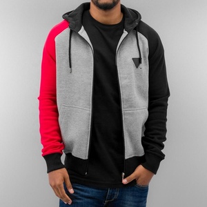 <b>Men's</b> Waterproof Embroidered Knitted <b>Fleece</b> Hoodies <b>Black</b> Heather Winter Zipper-Up Outdoor Sportswear - Product Image 2