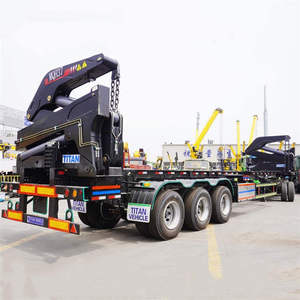 Remorque élévatrice latérale en marteau de caoutchouc, remorque d'extraction avec chargeur latéral, 20/40Ft 37 Ton, 40 Ton, 45 tonnes - Product Image 2
