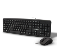 CMMK-522 filaire souris clavier ensemble LED rétro-éclairé 104 touches russe/arabe mise en page PC bureau jeu USB Combo pour une utilisation de bureau électrique