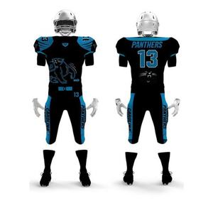 Camiseta de fútbol americano de poliéster personalizada de alta calidad ajuste Regular manga corta de talla grande que absorbe la humedad estilo más nuevo - Product Image 5