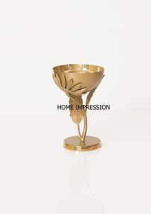 Nouveau Bol à Salade Élégant en Laiton Doré Brillant, en Aluminium Poli, Jetable, Écologique, Personnalisable, Fait Main en Inde - Product Image 5