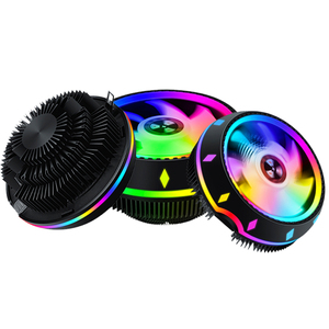 Radiador en forma de ovni para ordenador, ventilador enfriador de <span class=keywords><strong>CPU</strong></span> de 12V CC, 3 pines, RGB, LED de refrigeración, compatible con múltiples plataformas para LGA 1156 1155 - Product Image 6