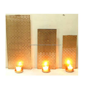 Galvanised Cut <b>Work</b> Tea <b>Light</b> Set With Heart Design Iron Votive With Black Color Powder Coating Metal Tealight Holder for Decor - Product Image 6