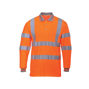 Venta al por mayor de polos de seguridad, logotipo personalizado, tejido de punto transpirable, cuello levantado Reversible XL, patrón en stock, precio bajo Varsity - Product Image 5