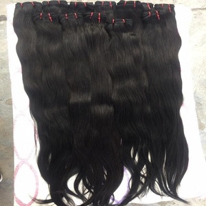 Extensions de cheveux humains indiens, 24 pièces, tissage naturel, vierge, vente en gros - Product Image 6