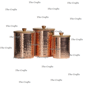 กล่องเก็บของในครัวสไตล์อินเดียภาชนะทองแดงโบราณมีหลายขนาดดีไซน์สุดเหลือเชื่อ - Product Image 2