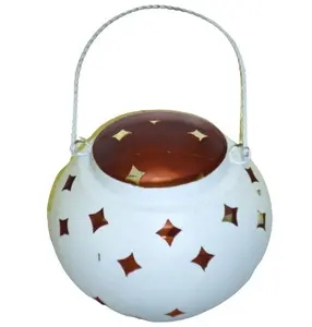 <b>STAR</b> DESIGN TEALIGHT HOLDER ROUND HANGING VOTIVE T-<b>LIGHT</b> HOLDER LANTERN DESIGN CANDLE HOLDER - Product Image 1