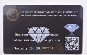 สีขาว D สีรอบตัด VVS1 Moissanite หินหลวมพลอยสังเคราะห์เพชรที่มีใบรับรอง GRA 7.0มิลลิเมตร1.2กะรัต - Product Image 5