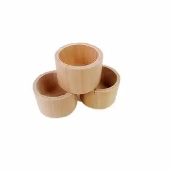 ROUND SMALL WOODEN GOOD QUALITY EGG STAND WITH HANDLE SOLID WOODEN EGG HOLDER FOR HOME & KITCHEN UTILITY DECORATION EGG HOLDER
