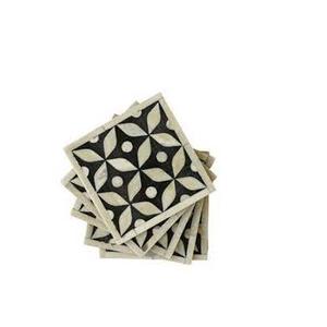 Posavasos con incrustaciones de hueso, posavasos para servir hueso, utensilios de cocina, vajilla, esteras y almohadillas hechas a mano, venta personalizada - Product Image 2