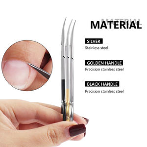 Tijeras de cutícula de plasma arcoíris, de acero inoxidable, para uñas, resorte recto - Product Image 4