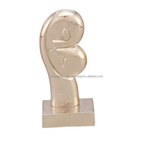 Unique Design Aluminium Stachu For Table Decoration With <b>Gold</b> Finished Metal <b>Statue</b> For Home Decor Or Office Decor - Product Image 2
