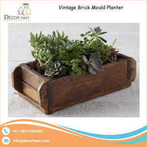 กระถางต้นไม้ไม้ไผ่กลางแจ้งสไตล์วินเทจหรูหราสำหรับสวนหรือร้านอาหารคุณภาพดี - Product Image 2