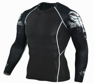 Mens Compression <b>Base</b> <b>Layer</b> <b>Long</b> <b>Sleeve</b> Thermal Gym Sports Skin Fit Compression Shirt Basic Exercise Shirt <b>Long</b> <b>Sleeves</b> - Product Image 6