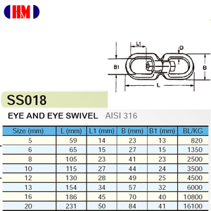 Acier inoxydable HM 316 poli, pivotant, SS-018, fabricant OEM/ODM, Taïwan - Product Image 1