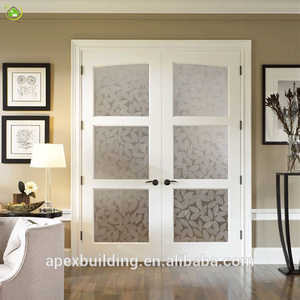 Inserts <span class=keywords><strong>de</strong></span> porte en bois pour l'intérieur au design moderne, porte pliante en verre - Product Image 4