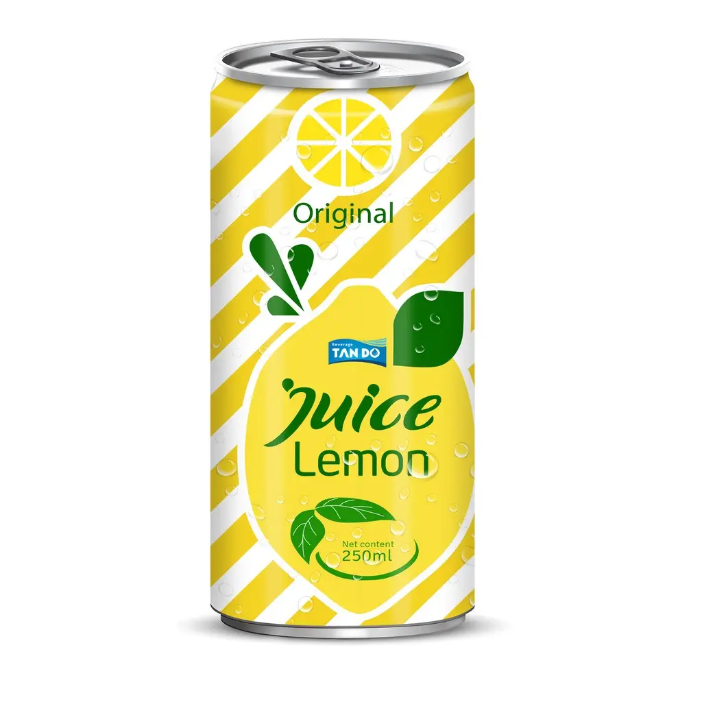 250ml Natural Lemon Juice Multivitamin Juice NFC from Vietnam Tropical Fruits
