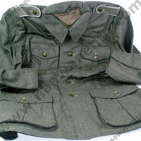 Fabricant pakistanais de manteaux pour hommes, coupe-vent, style allemand M40 de la Seconde Guerre mondiale, gris champêtre, 100% laine, tunique de terrain allemande M40 de la Seconde Guerre mondiale
