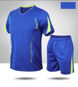 Traje deportivo personalizado para hombre, conjunto de fútbol de manga corta, secado rápido, Verano - Product Image 6