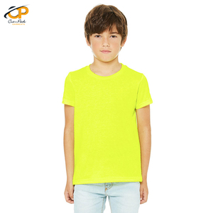 เสื้อยืดแขนสั้นสำหรับเด็ก,พิมพ์โลโก้เองผ้าฝ้าย100% สีพื้นพิมพ์ลายสำหรับเด็กผู้หญิงเด็กผู้ชาย - Product Image 4