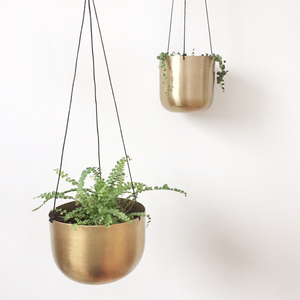 Pot de plante en métal galvanisé avec poignée noire - Product Image 5