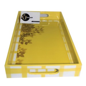 Juego de bandejas para servir pintadas con esmalte de diseño natural tradicional de alta calidad para el hogar, la Oficina, el hotel o el restaurante - Product Image 6