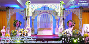 Preciosa loto Pilar boda organizacion decoración mejor Sur boda Kalyana Mandapam Srilankan ceremonia de boda Mandapaya Decoración - Product Image 4